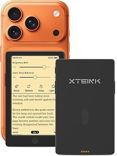 XTEINK X4 Pro 4.3" ebook Reader with Front Light & Touchscreen, Space Black | 4.3" E-Book reader with adjustable front light, touch/gesture control, physical buttons, 1100mAh battery & magnetic charging
