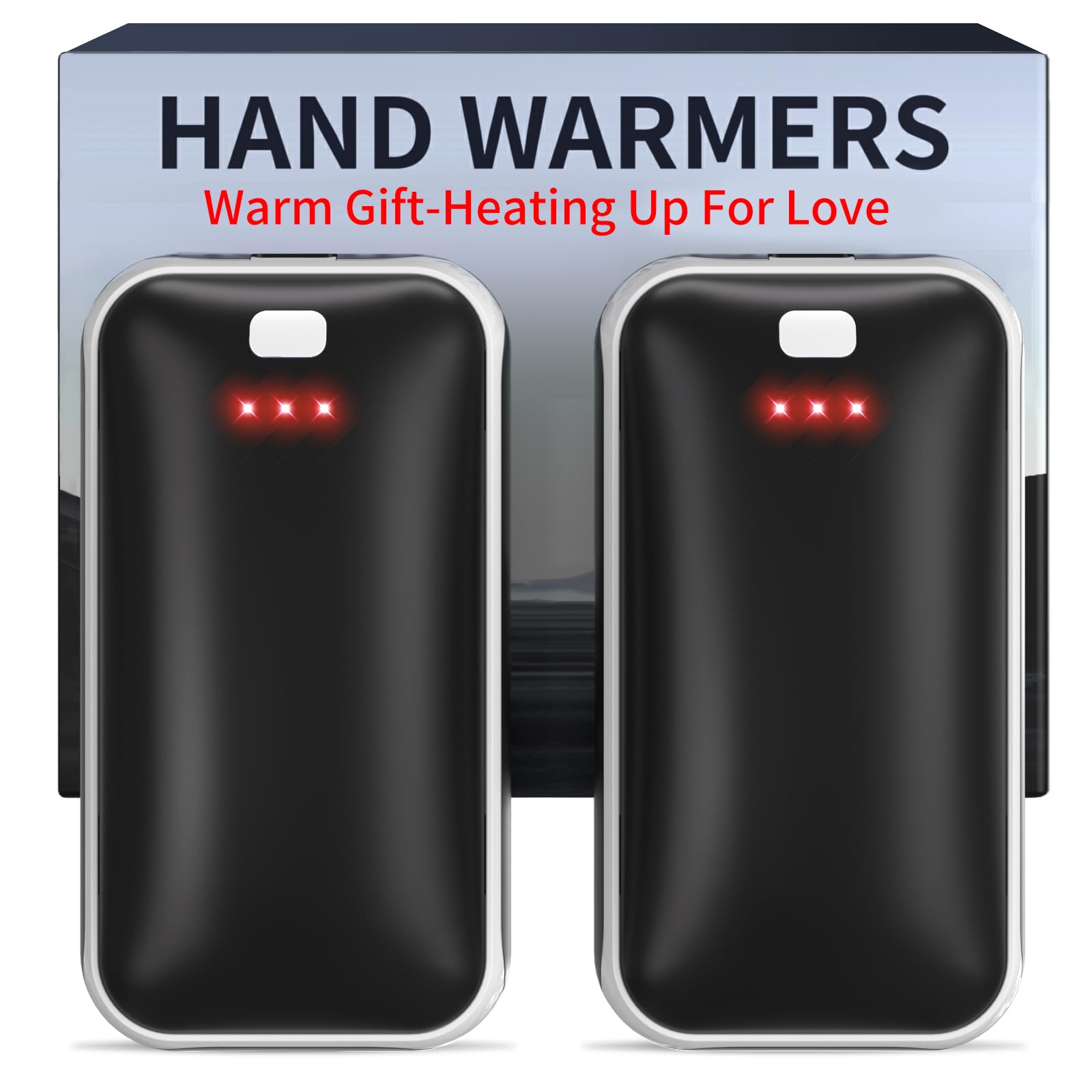 Lerat Hand Warmers Rechargeable, 2 Pack Electric Hand Warmer, Reusable Portable 