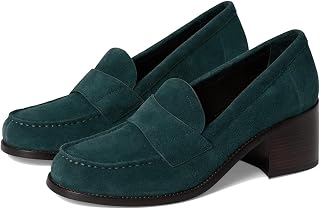 SHODENSE Women Vintage Chunky Heel Loafers Pumps Platform Round Closed Toe Oxford Shoes Burnished Patent Matte Suede Slip On Dress Loafer Block Stacked Heels Office Formal Work Business 4-11 M US