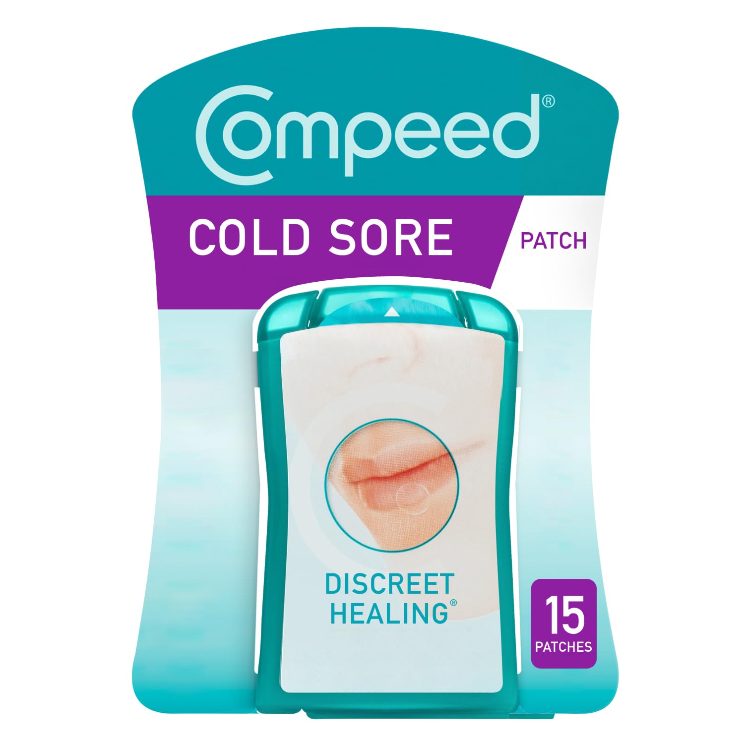 Compeed Cold Sore Patches for Fast Healing, Hydrocolloid, Pack of 15 | Use from 