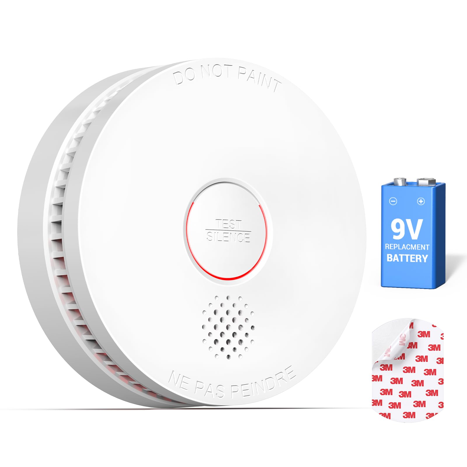 SITERWELL Smoke Detector Fire Alarms 9V Battery Operated | Photoelectric Smoke A