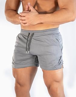 Men's Running Shorts Breathable Lightweight Sports Training Shorts with Pockets