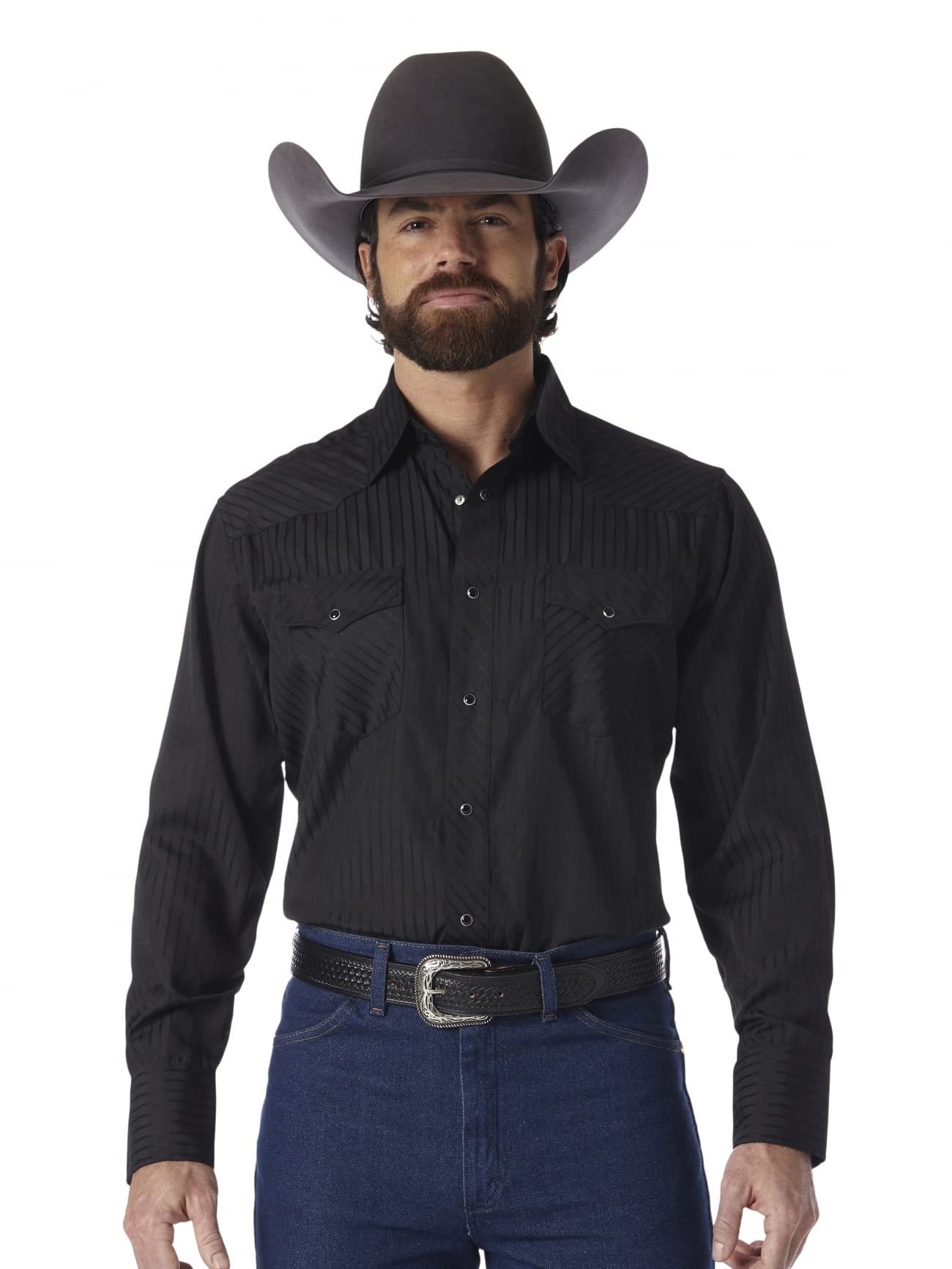 Wrangler Sport Western Men's Long-Sleeved Shirt with Two Pockets