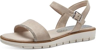 MARCO TOZZI Sandalias de Cuña para Mujer, Plantilla Feel Me, Forro Interior Suave, Vegana, 2-28604-42