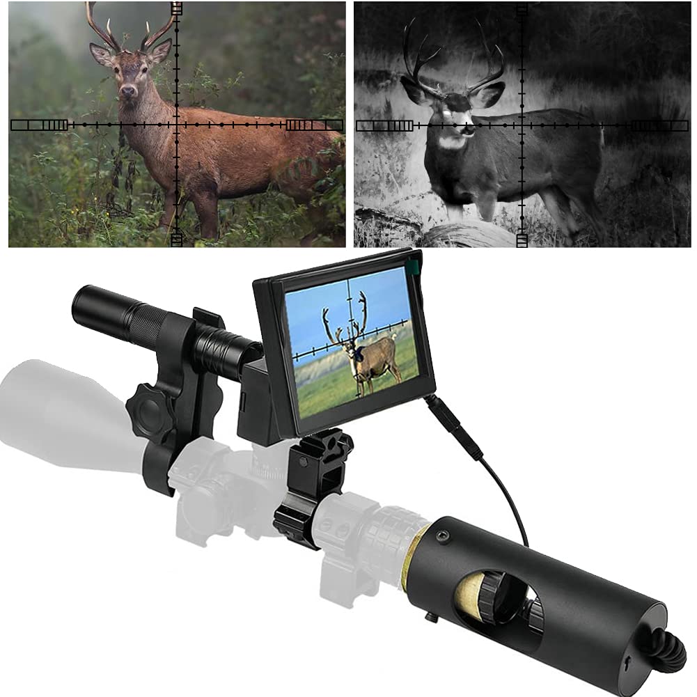 BESTSIGHT DIY Night Vision Scope with 5" Display and 850nm IR | Quick Installati
