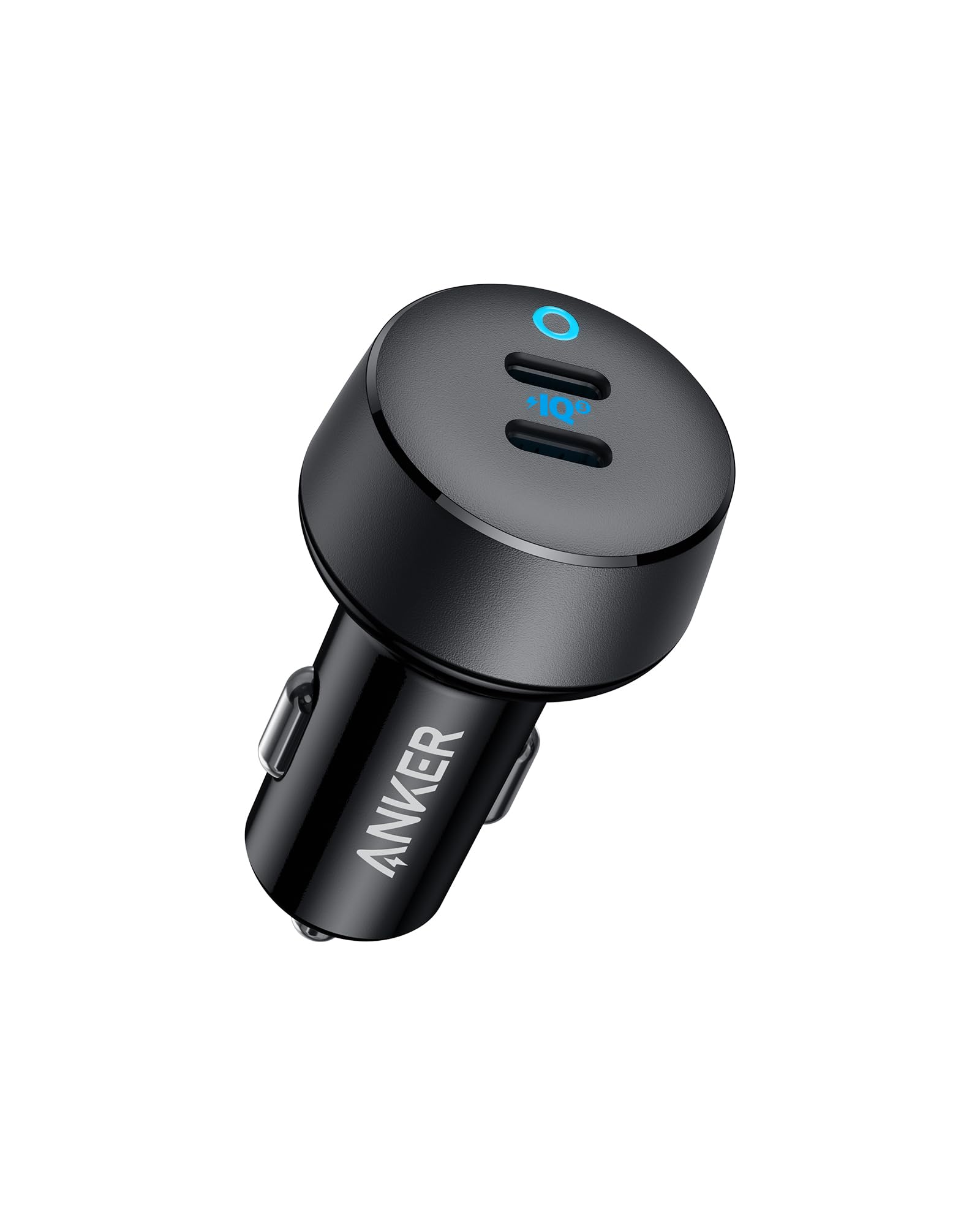 Anker 40W 2-Port PowerIQ 3.0 USB C Fast Charging Car Charger | PowerDrive III Du