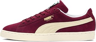PUMA Men's Suede Classic+ Fashion Sneakers, Rot Cabernet White, 44.5 EU