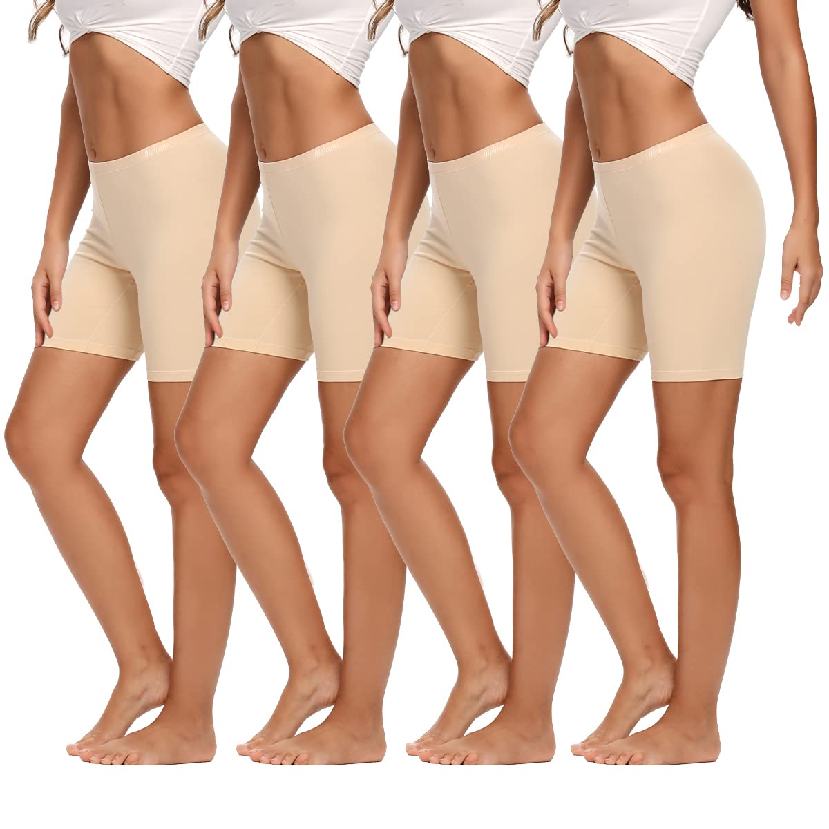 Molasus Womens Cotton Boxer Shorts Underwear Anti Chafing Bike Shorts(Regular & 