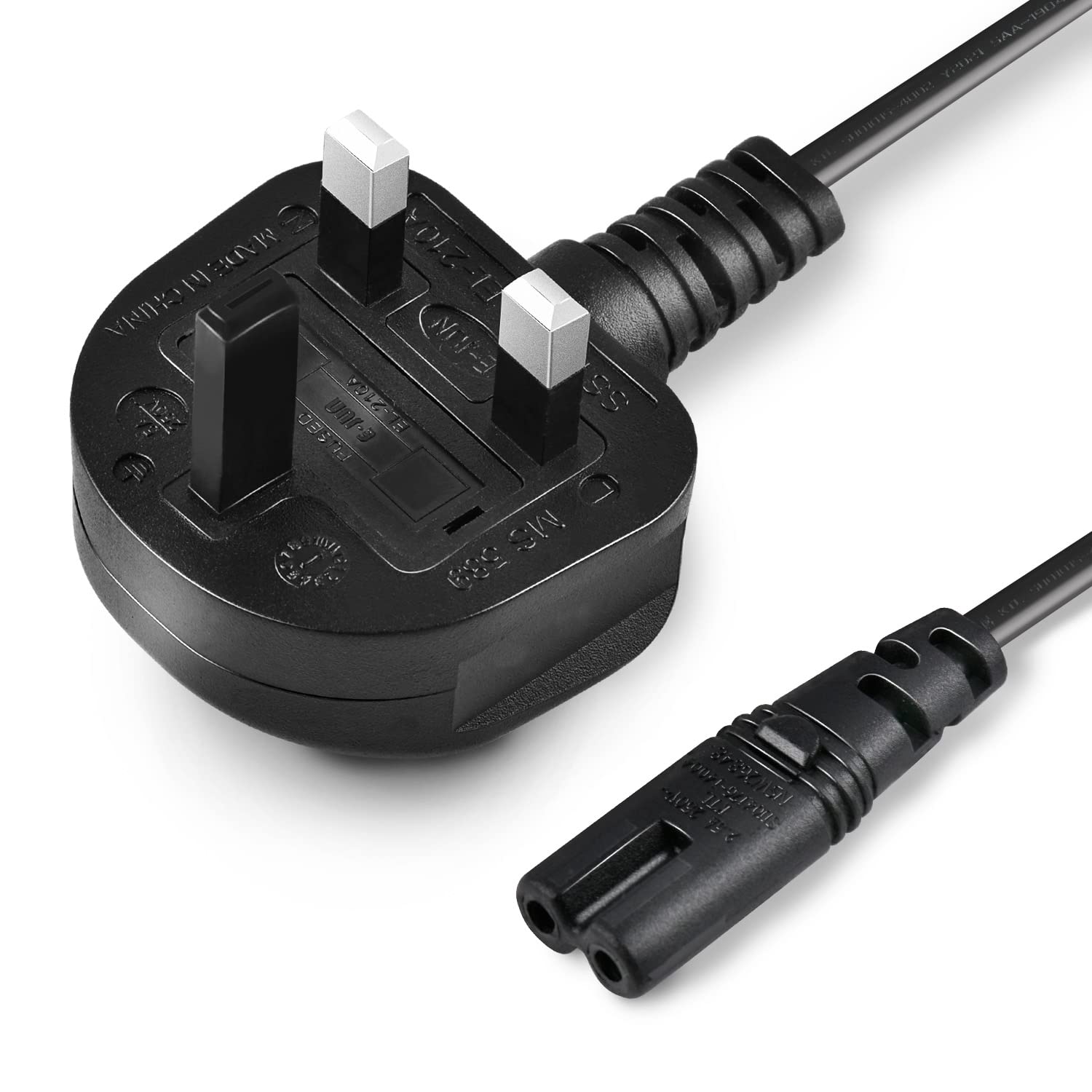 2M Figure 8 Power Lead for Ps5 Ps4 Ps3 Power Cable Xbox One S Xbox One X Power S