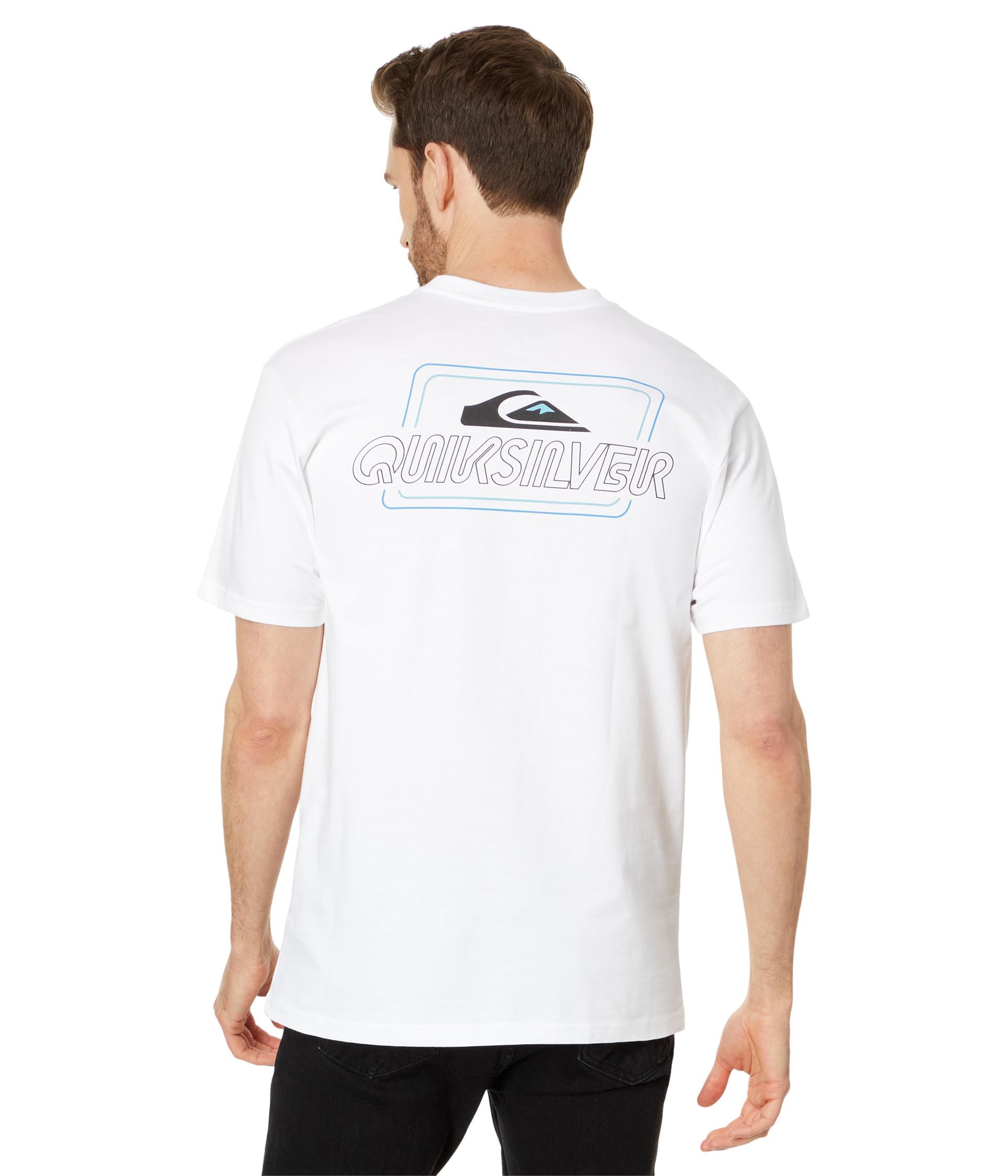 Quiksilver Maglietta A Maniche Corte Line By Line Uomo T-Shirt Uomo
