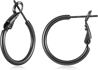 Gold Hoop Earrings for Women, 14K Gold Plated Thin Hoops