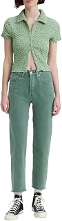 Levi's Damen Jeanshose 501 Crop High Rise, Straight Fit