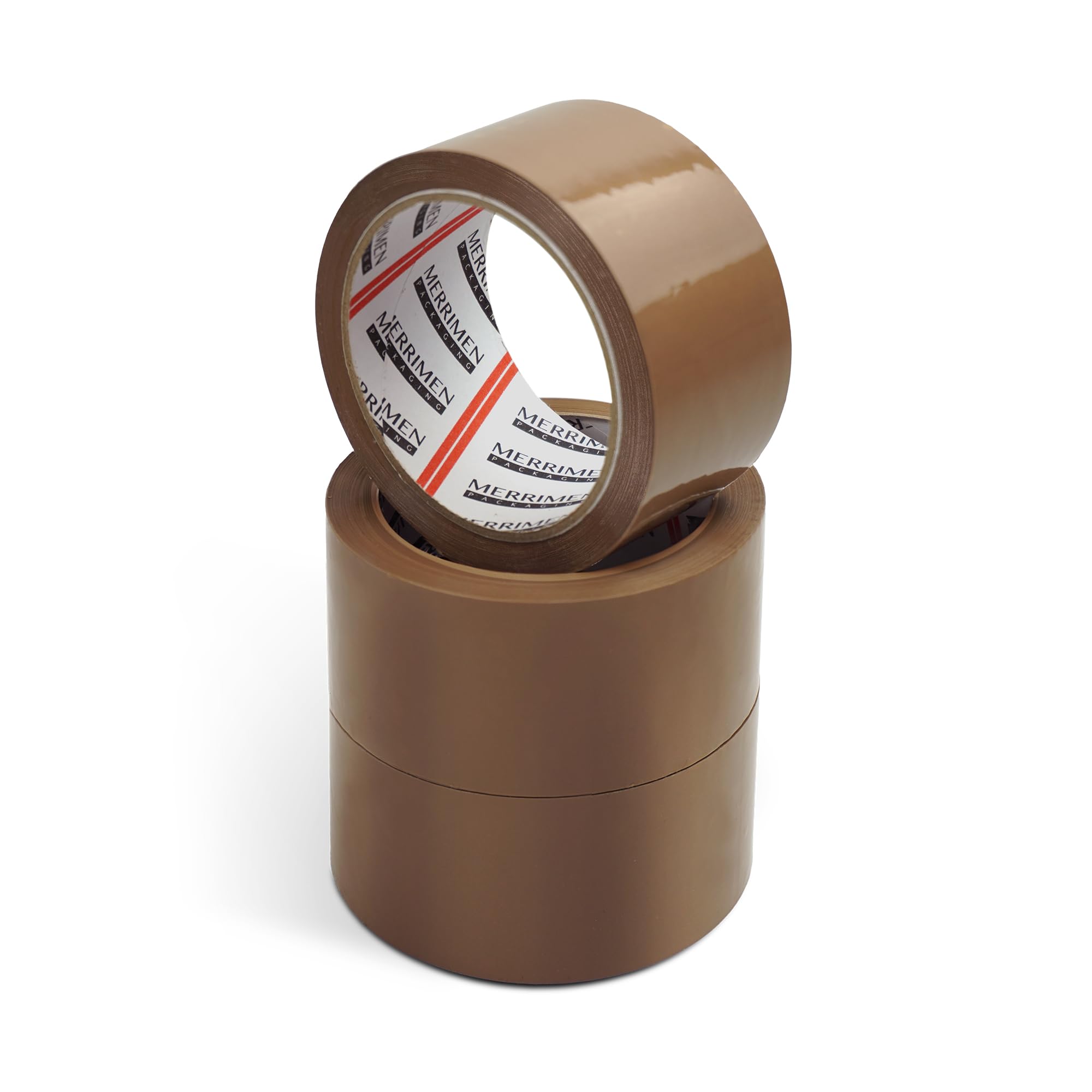 Merrimen Strong Heavy Duty Roll Pack Brown Packaging Tape, Secure Sticky Sealing