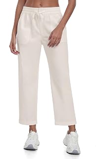 MoFiz Women's Casual Cotton Linen Trousers Lightweight Summer Linen Comfortable with Pockets