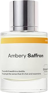 Dossier - Ambery Saffron - Inspired by Baccarat Rouge 540 - Unisex EDP | 1.7 fl oz (50ml) - Dossier Ambery Saffron Eau de Parfum Unisex - Saffron Perfume - Long-Lasting, Vegan &amp; Paraben-Free