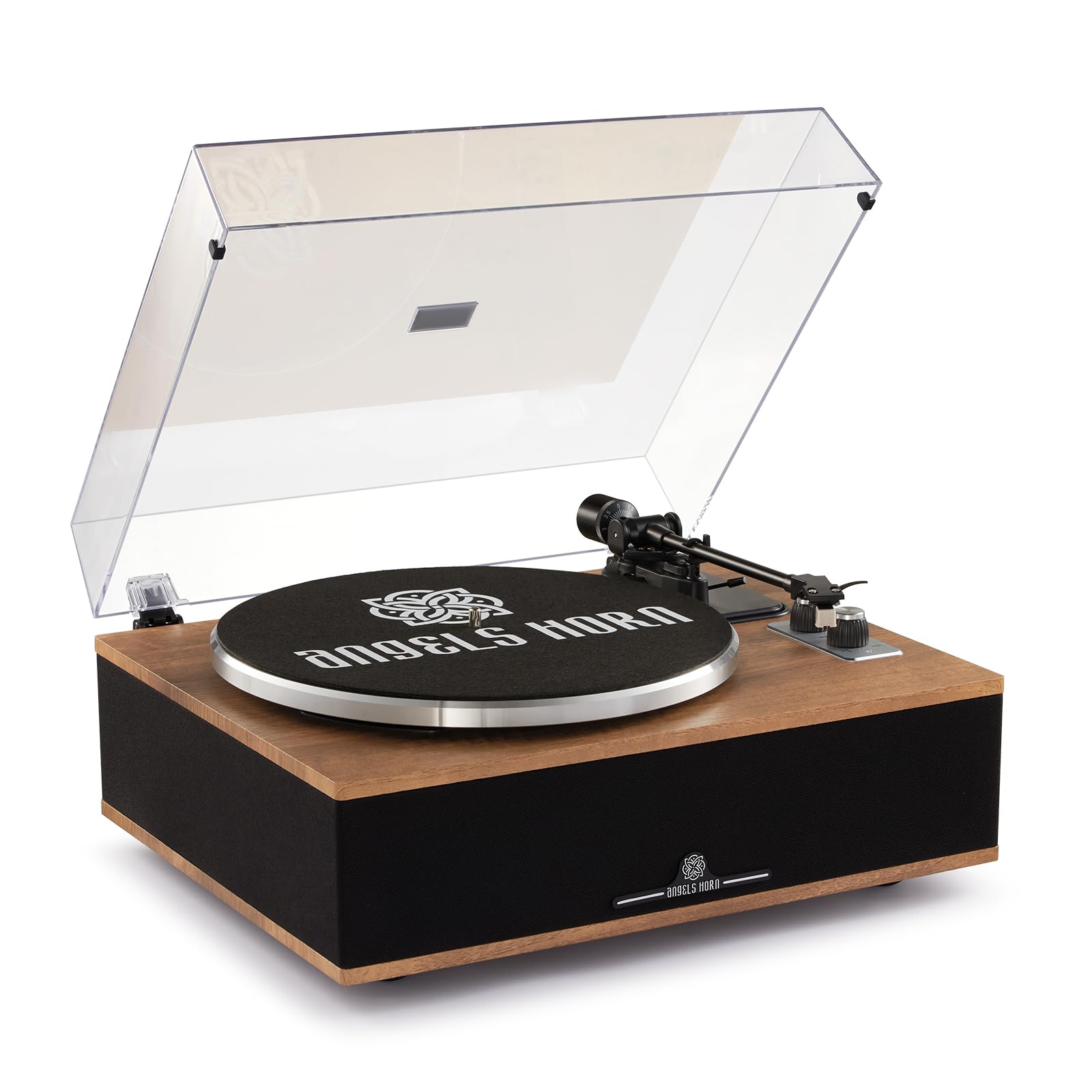 ANGELS HORN Vinyl Record Player, Bluetooth Turntable with Built in Speakers | Hi