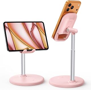 Lamicall Adjustable Mobile Table Stand, Phone Stand Desk