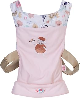 BABY born Floral Doll Carrier for 36 & 43 cm Dolls | 2 carrying positions, adjustable strap, fits 36 & 43 cm dolls