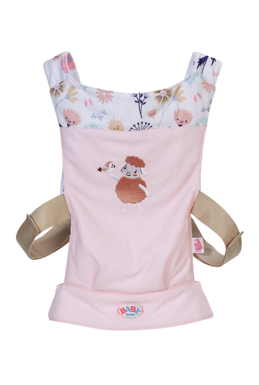BABY born Floral Doll Carrier for 36 & 43 cm Dolls | 2 carrying positions, adjus