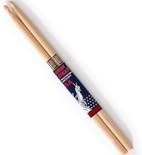 5A Drum Sticks, Hickory Wood Tip Drumsticks, Drum Accessories for Professional, Adults Kids and Beginners