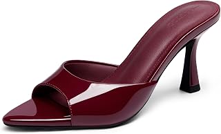 Coutgo Ladies Kitten Heel Sandals Open Toe High Heel Sandals