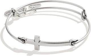 Alex and Ani Symbols and Tokens - Braccialetto espandibile da donna, con armatura spirituale in linea, finitura in argento rafaeliano, da 5 a 8,9 cm, da 5 a 8,9 cm, rame, senza pietre preziose