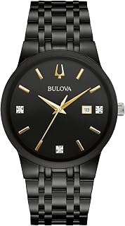 Bulova Elegant Watch 98D166, Black, bracelet
