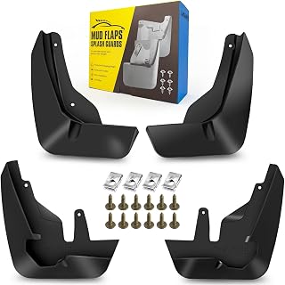 QUYDDC Mud Flaps Fit for 2021-2023 Chevy Suburban/Tahoe (Not Fits Submodel Z71 ; Not Fits Power Running Boards), Dedicated Mudguard for Four Seasons Universal Protection, Front and Rear