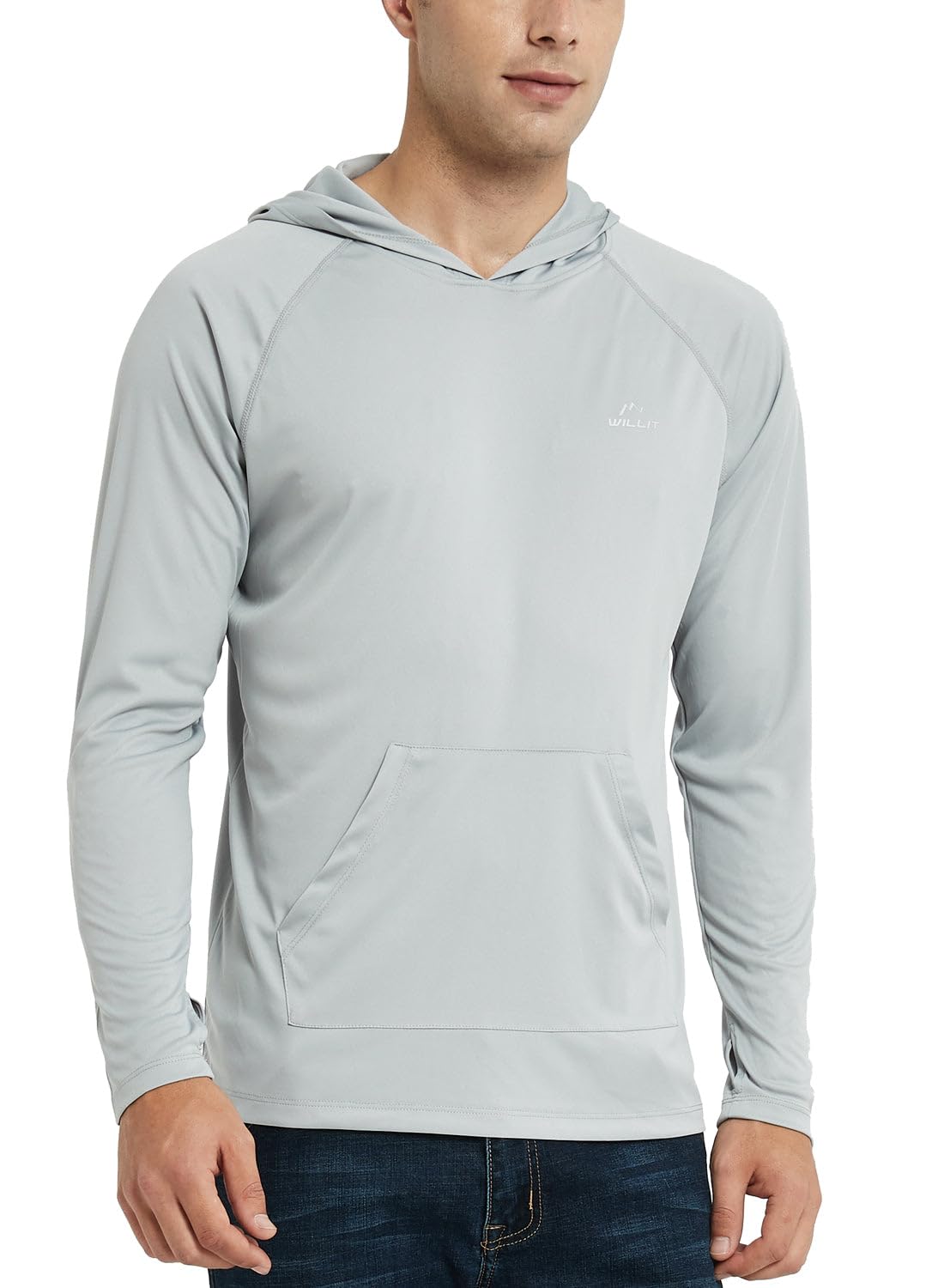 Willit Men's UPF 50+ Long Sleeve Sun Protection Hooded Sun Shirt Sun Protection 