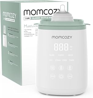 Momcozy Smart Baby Bottle Warmer & Steam Bottle Sterilizer, Fast Baby Milk Warmer with Accurate Temperature Control and Automatic Shut-Off, Multifunctional Bottle Warmers for Breastmilk or Formula