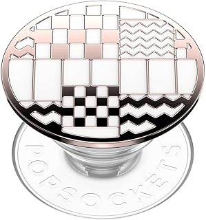 PopSockets: PopGrip - Stand and Grip for Mobile Phones and Tablets with an Interchangeable Top - Enamel Gilded Patchwork