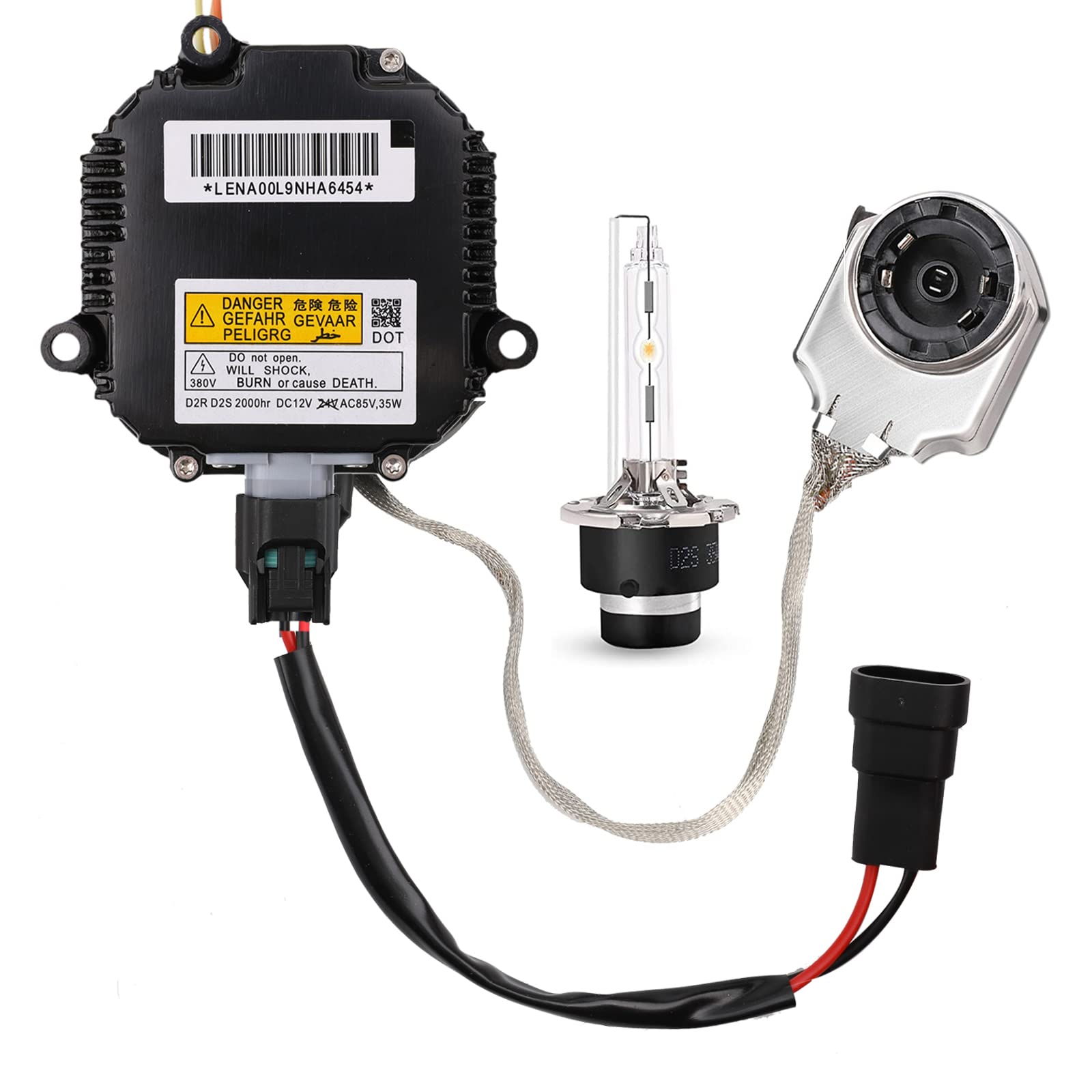 Xenon HID Headlight Ballast Control Unit with Igniter & D2S Bulb - Compatible wi