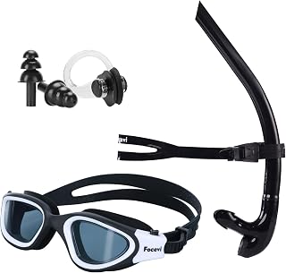Swimming Face Snorkel Snorkel Equipment for Adult Swimming Pool Snorkeling Training Snorkel Central Mount Purge Valve