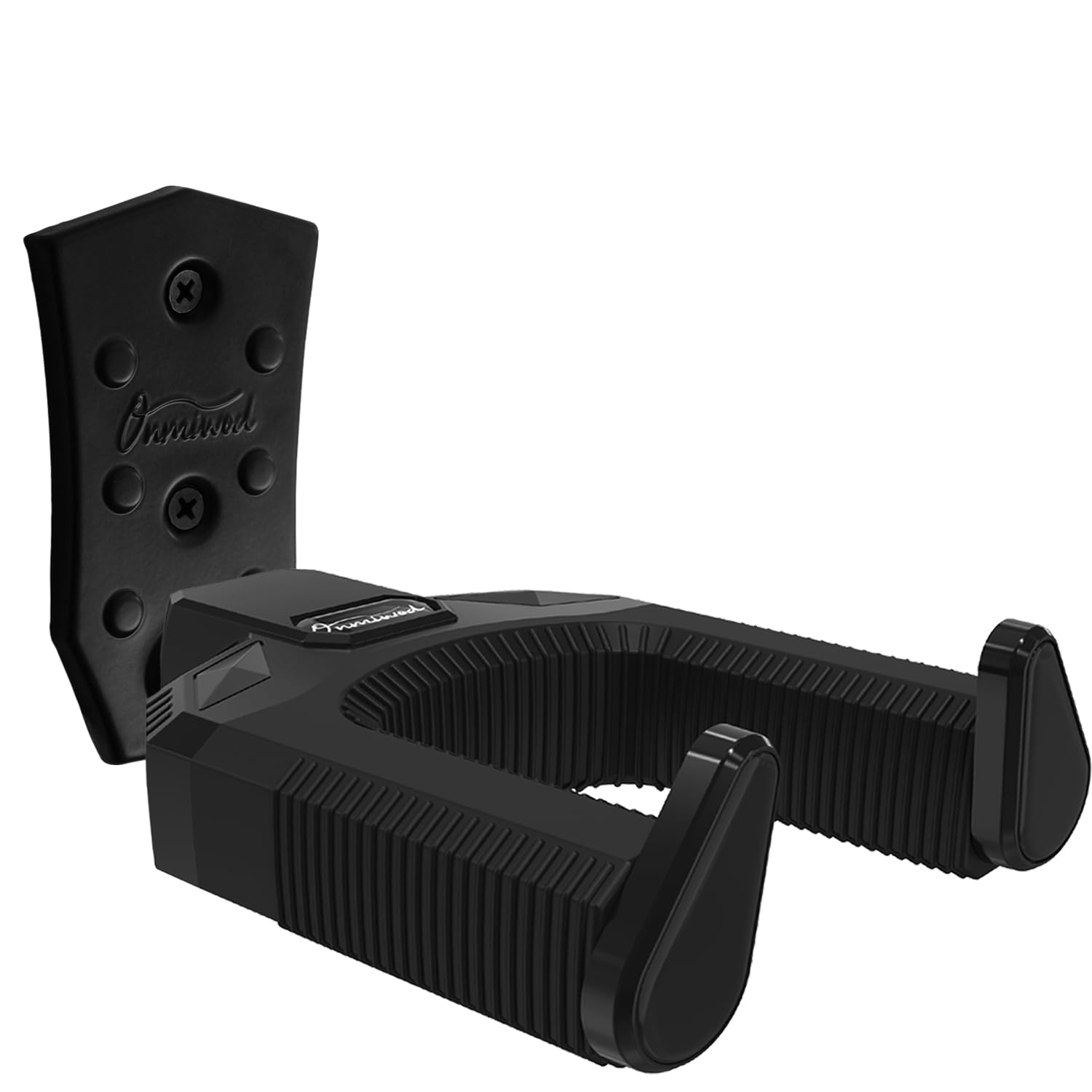 Guitar Wall Mount, Auto Lock Guitar Hanger, Black Metal Guitar Wall Hangers Head