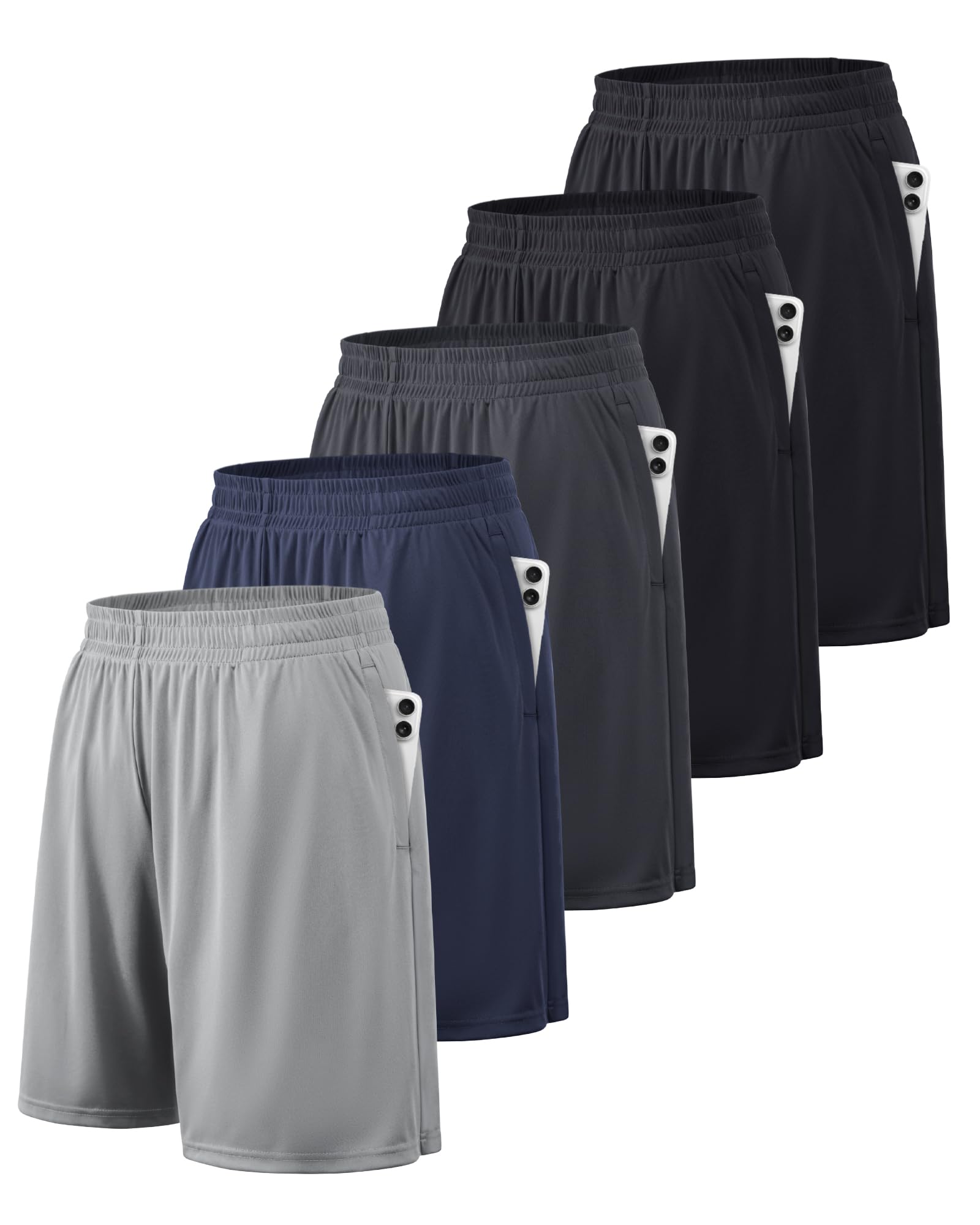 BALENNZ Mens Athletic Shorts with Pockets Quick Dry Workout Shorts Men | Basketb