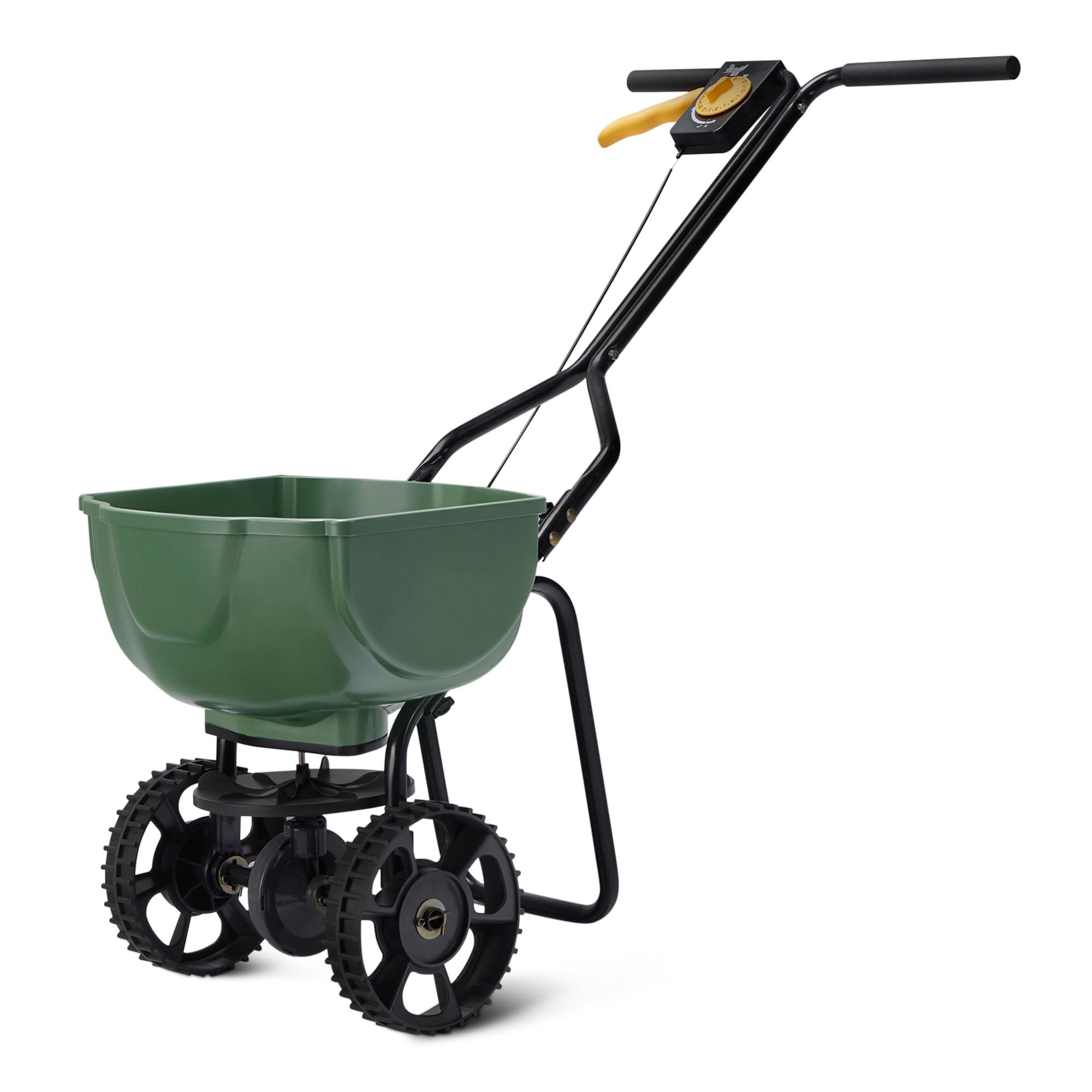 Amazon Basics Fertilizer Spreader for Lawn, Evenly Spreading, Multi-Gear System,