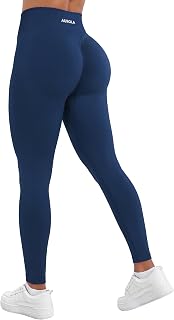 AUROLA Influence Workout Leggings for Women, Seamless Compression Tummy Control Leggings Mid Rise Yoga Pants