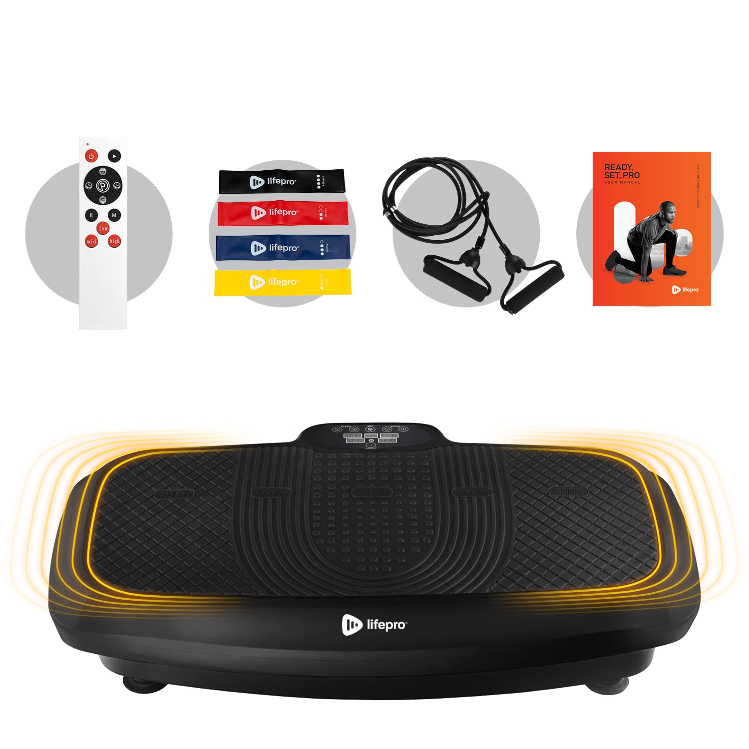 LifePro 3D Vibration Plate Exercise Machine - Dual Motor Oscillation, Pulsation 