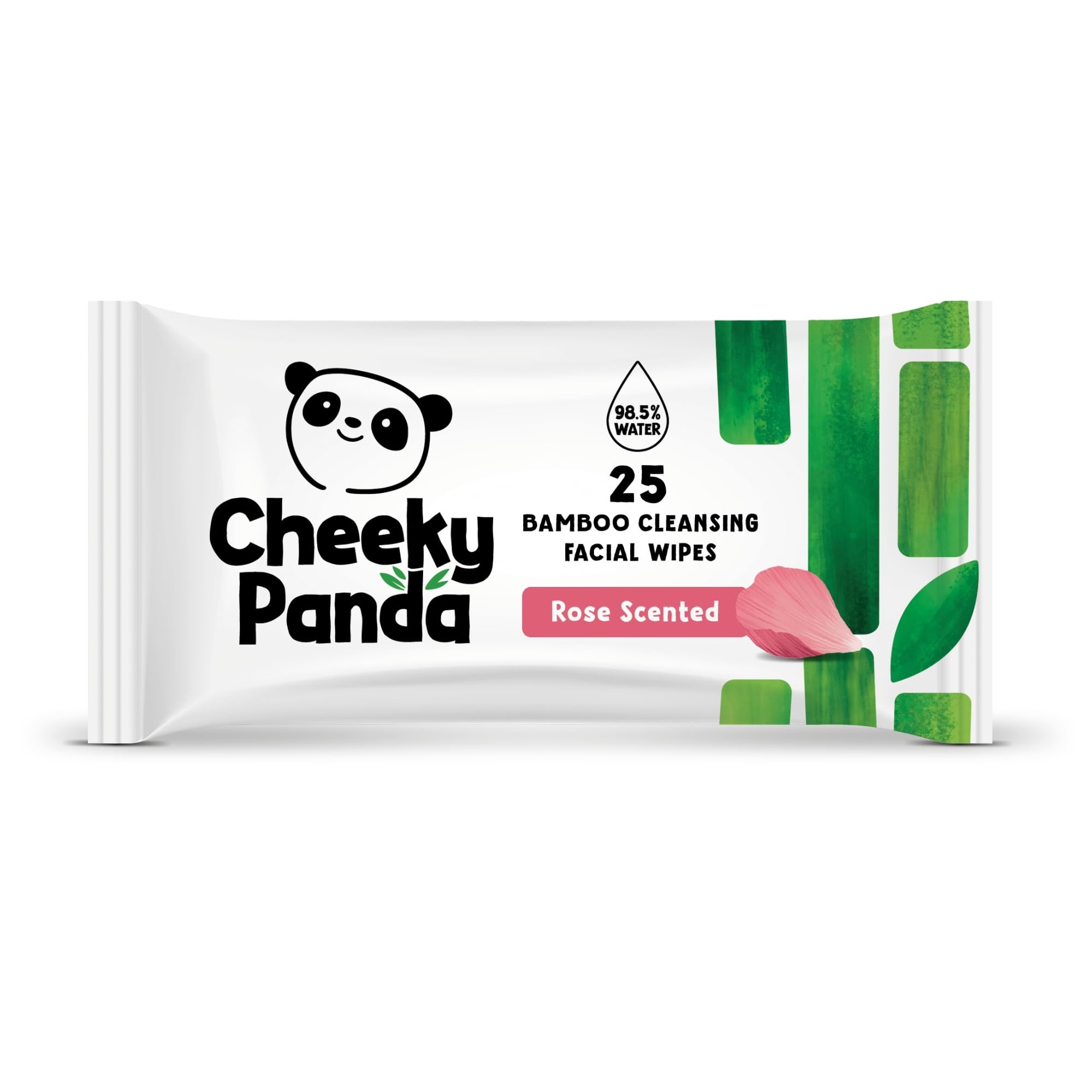 The Cheeky Panda Bamboo Facial Make Up Remover Wipes | Sustainable Face Wipes Ey