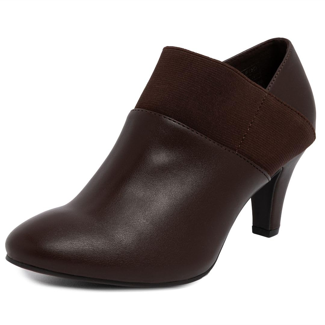 LONDON FOG Womens Bobbie Heel Ankle Booties