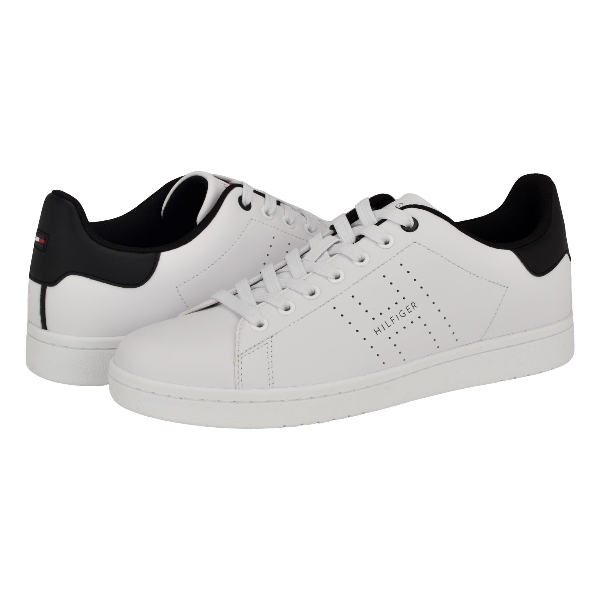 Tommy Hilfiger Liston Uomo, Bianco/Nero, 44-44.5 EU
