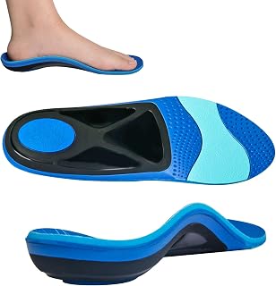 RooRuns Heavy Duty Plantar Fasciitis Arch Support Insoles Inserts Men Women