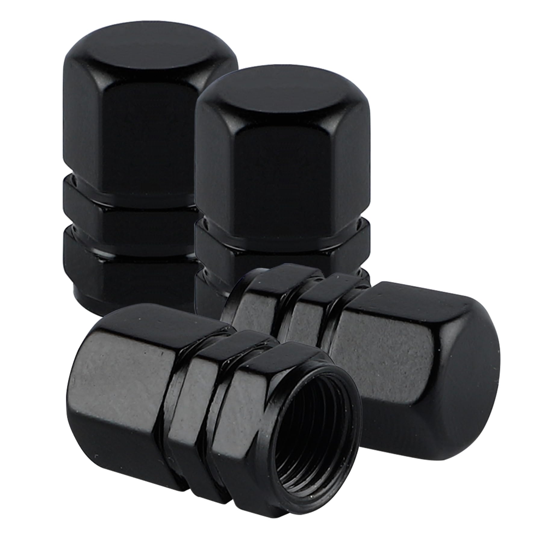 Aluminum Tire Stem Valve Caps Wheel Valve Covers Car Dustproof Tire Cap Cover Ac