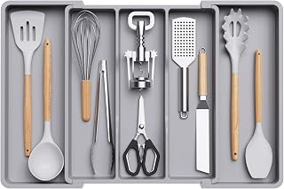 Lifewit Expandable Utensil Drawer Organiser, Cutlery Tray for Kitchen