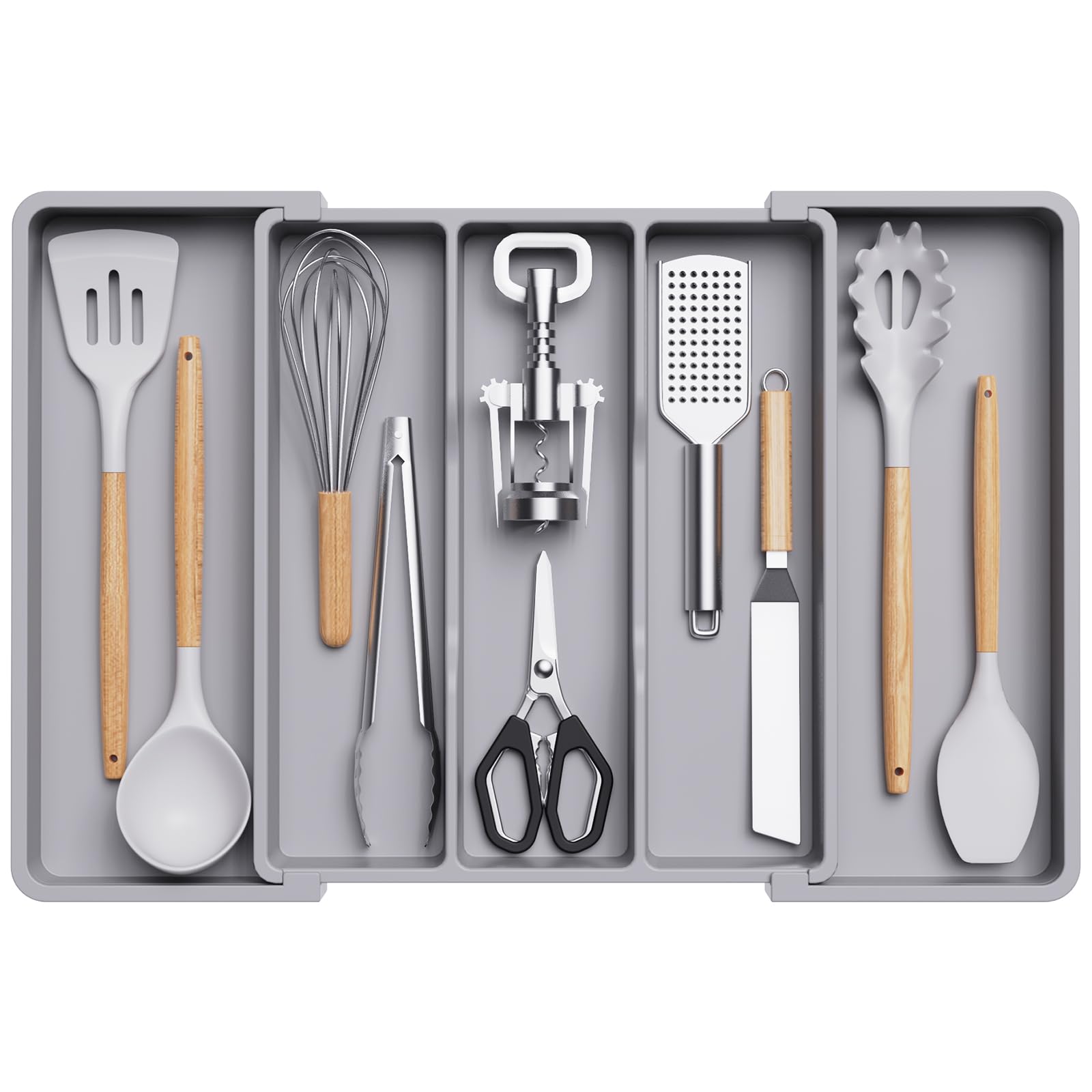 Lifewit Expandable Utensil Drawer Organiser, Cutlery Tray for Kitchen