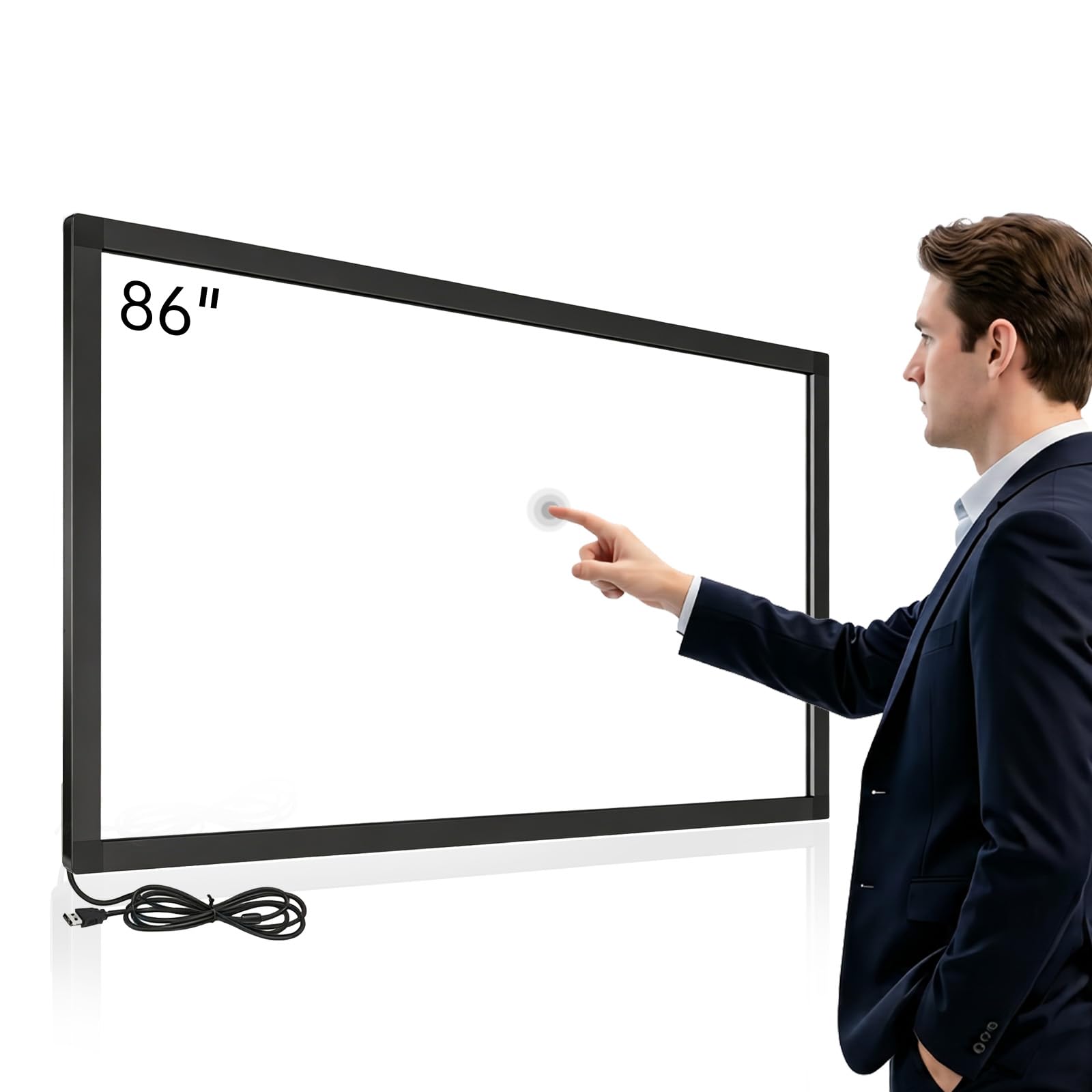 86 Inch Multi-Touch Infrared Touch Frame, 20 Point IR Touch Panel Overlay, Alumi