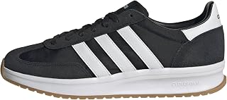 adidas Men's Run 72 Running Shoes, Black/White/White, 12