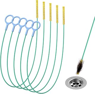 Kelly's Collection 30" Drain Snake (5 Pack), Metal Hair Clog Remover | Unbreakable Drain Cleaner Tool, Long/Flexible/Thin Reaches Deep Clogs. Removes Hair and Debris Effectively