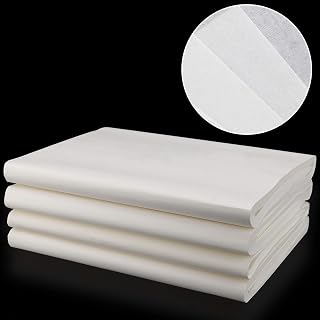 HOZEON 400 Sheets Rice Paper, Japanese Chinese Calligraphy Xuan Paper Raw Sheng Xuan Without Grids for Calligraphy,Art,Writing(13.4 x 27 Inch)