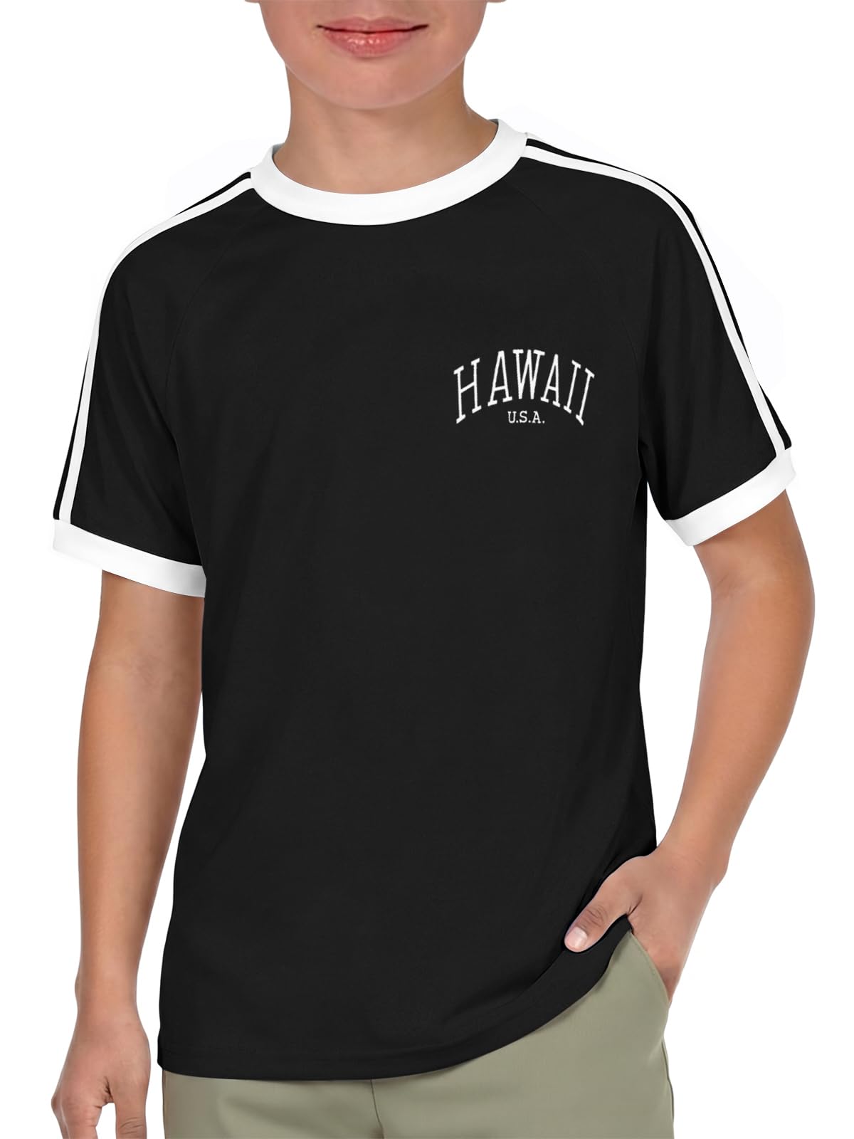 T-shirts Los Angeles California pour garçons - Mode - Manches courtes - Graphiqu